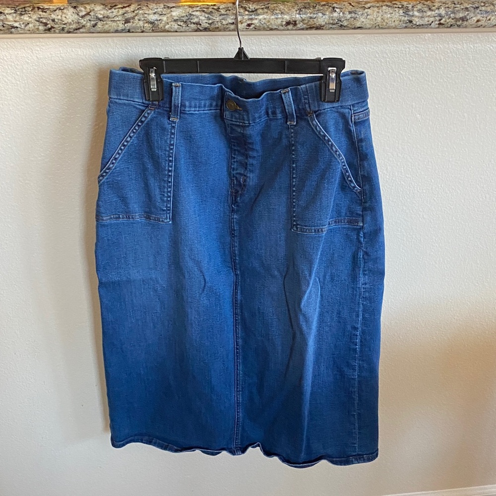 Denim&Co Blue Denim Skirt